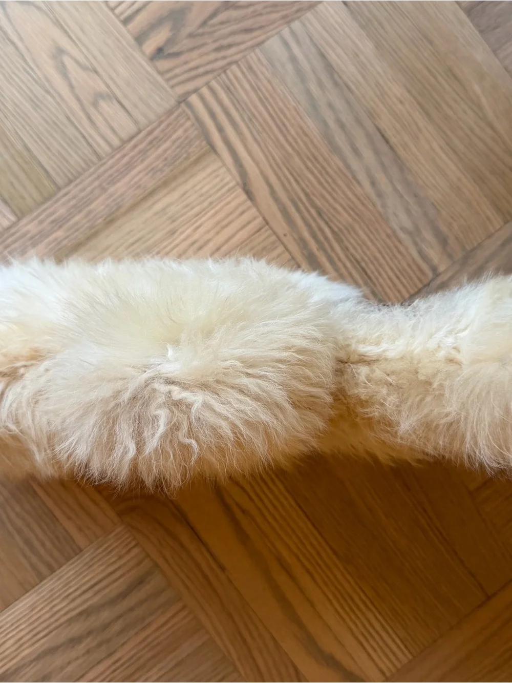 Vintage 1970s Llama Fur Cream Teddy Bear - Kids Accessories